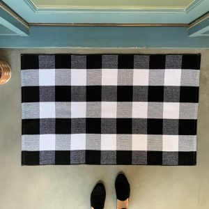 Extra Large Buffalo Plaid Doormat Layering Rug